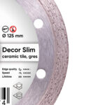 Круг алмазний вiдрiзний 1A1R 125x1,2/1,0x8x22,23 Decor Slim — фото 2