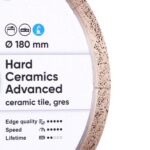 Круг алмазний вiдрiзний 1A1R 180x1,4/1,0x8,5x25,4 Hard ceramics Advanced — фото 2