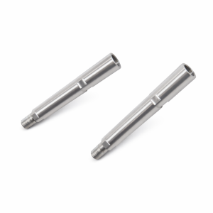 metal drilling extension rods for diamond core drilling on white background